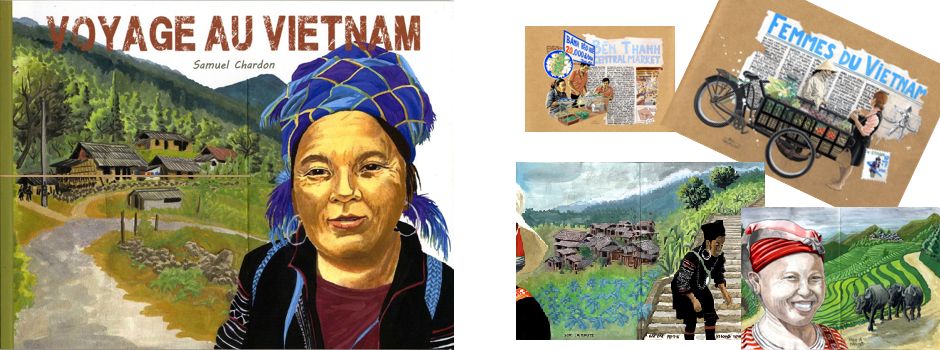 Carnet de voyage "Voyage au Vietnam" de Samual Chardon