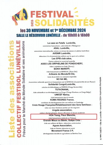 affiche - liste des participants à Lunéville 2024