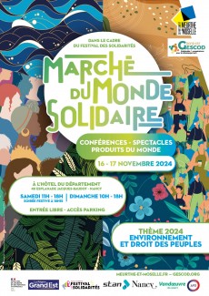 affiche Marché du Monde Solidaire à Nancy 2024